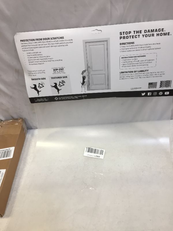 Photo 1 of CLAWGUARD Heavy Duty Door Scratch Shield ( a bit bended)