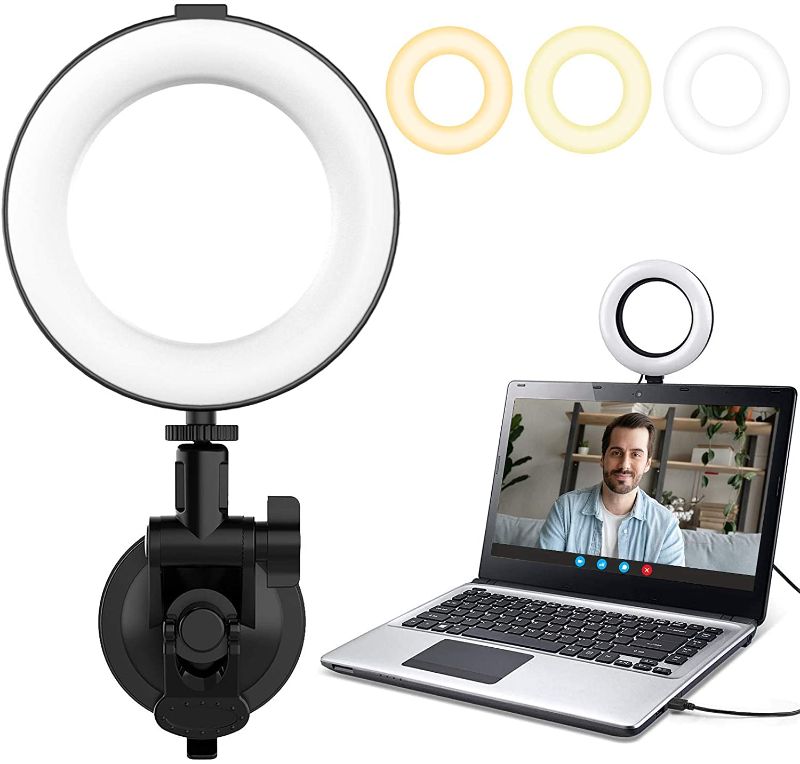 Photo 1 of 3.5"'' Ring Light for Laptop, Video Conference Lighting Kit. Pack of 2