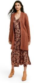 Photo 1 of Women's Cableknit Cardigan - Nili Lotan x Target
Brown
Size medium