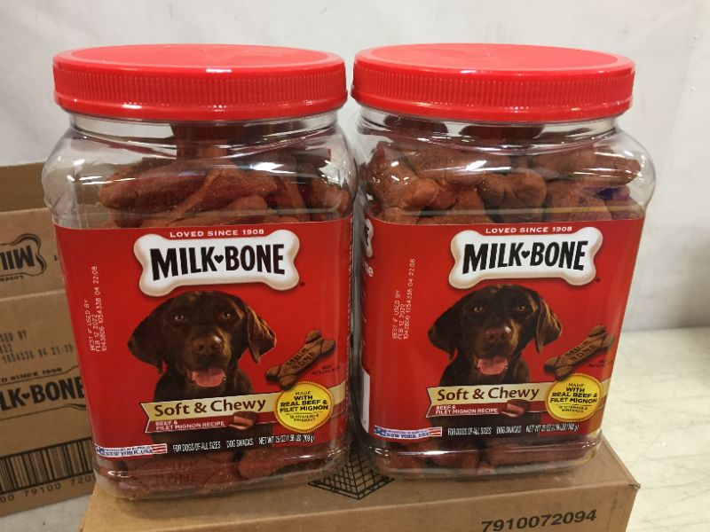 Photo 3 of 2pack--4count--Milk-Bone Soft & Chewy Dog Treats with 12 Vitamins and Minerals  exp date 02-2022