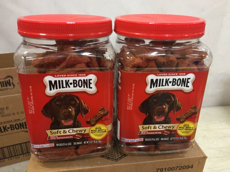 Photo 2 of 2pack--4count--Milk-Bone Soft & Chewy Dog Treats with 12 Vitamins and Minerals  exp date02-2022