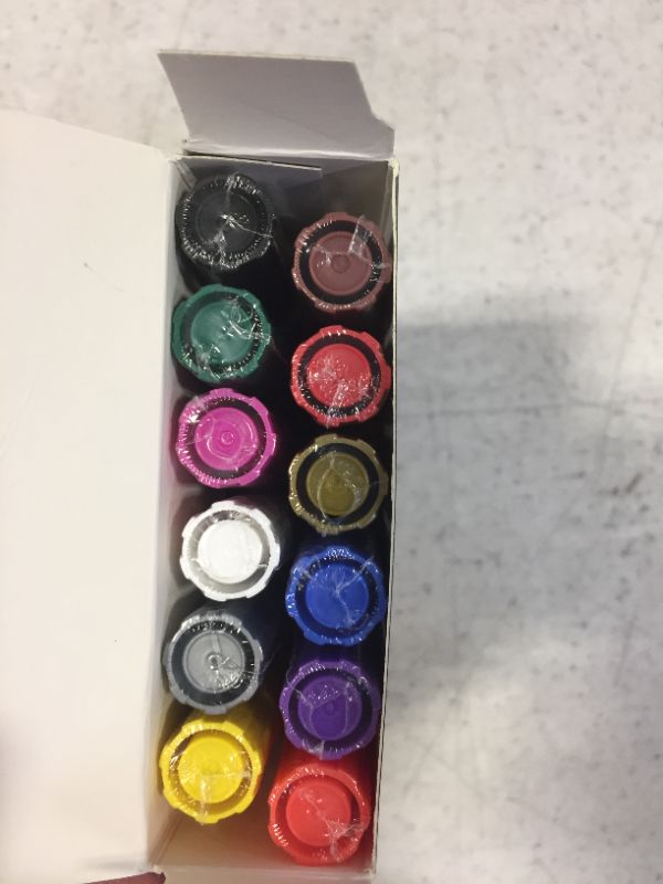 Photo 2 of Acrylic Paint Pen Markers Medium Tip in 12 Vivid Fast Drying Colors For Glass