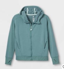 Photo 1 of Girls' Cozy Soft Fleece Full Zip Hooded Sweatshirt - All in Motion™
