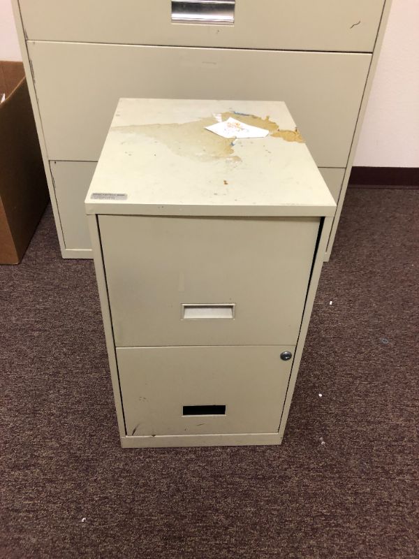 Photo 9 of 3 Tier Metal Storage Shelving Unit and 2 Drawer File Cabinet