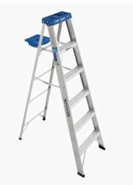 Photo 1 of Werner 360 Aluminum 6-ft Type 1- 250-lb Capacity Step Ladder