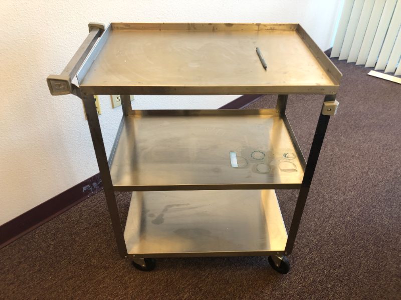 Photo 1 of 3 Tier Metal Rolling Cart 