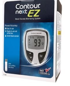 Photo 1 of Bayer Contour Next EZ Glucose Meter Kit 2 Pack 