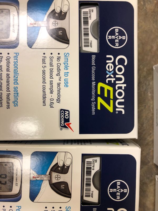 Photo 4 of Bayer Contour Next EZ Glucose Meter Kit 2 Pack 