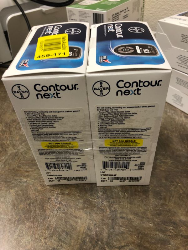 Photo 3 of Bayer Contour Next Blood Glucose Monitoring System 2 Pack 