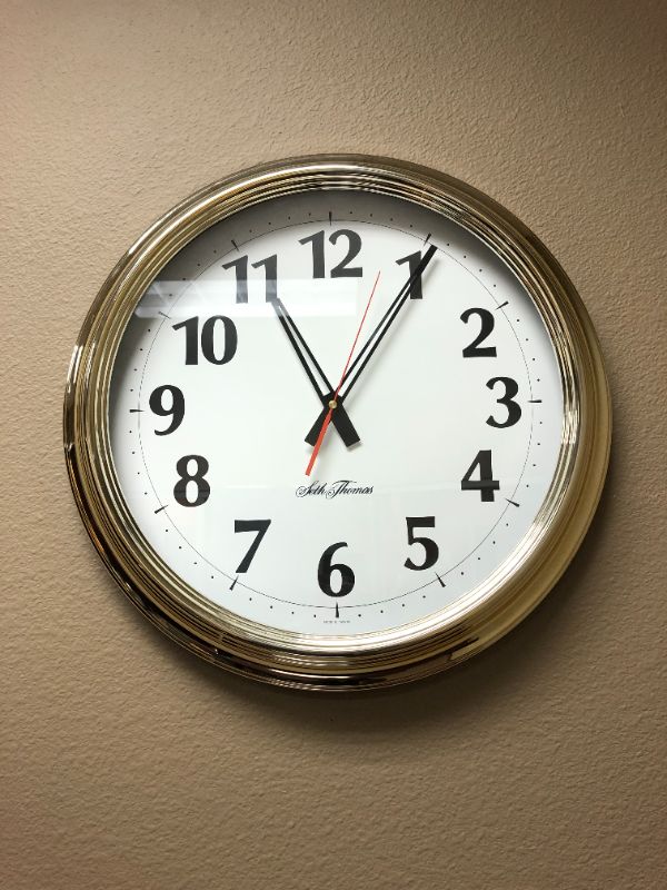 Photo 1 of seth thomas wall clock 