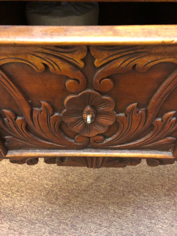 Photo 4 of antique style wooden bathroom/hallway drawer cabinet used sold as is 