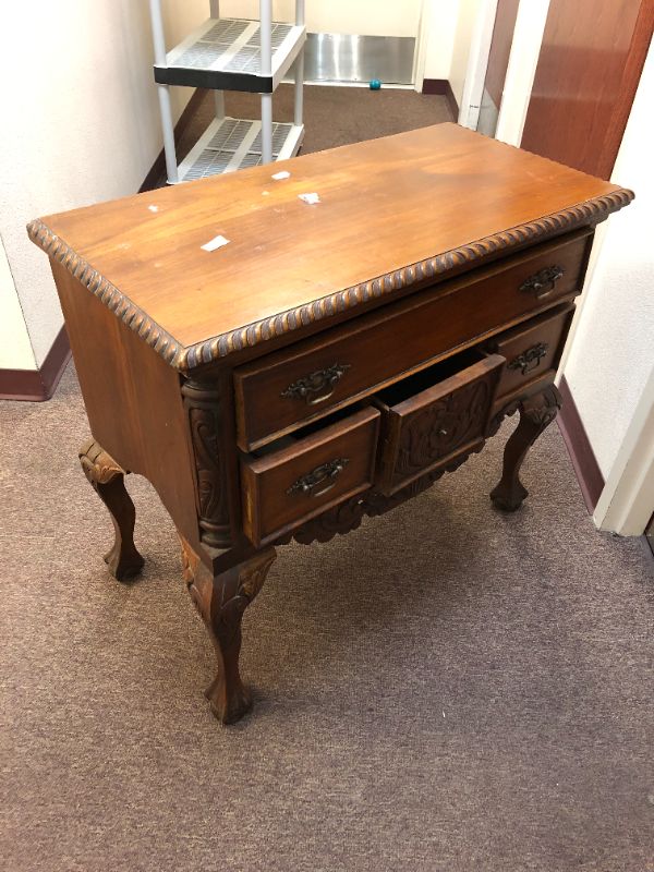 Photo 2 of antique style wooden bathroom/hallway drawer cabinet used sold as is 