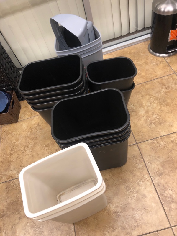 Photo 1 of Miscellaneous lot of plastic bins. Varying Sizes. 18 items