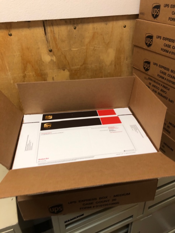 Photo 2 of UPS Express Boxes. (Medium Size) 20 per box. 2 BOX BUNDLE.