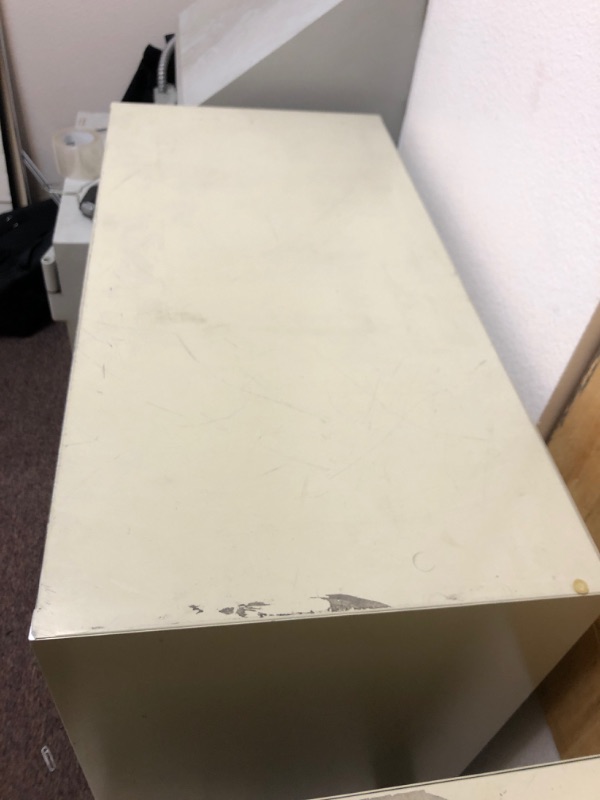 Photo 1 of 4 Drawer Metal Filing Cabinet with Sliding Cabinet. 