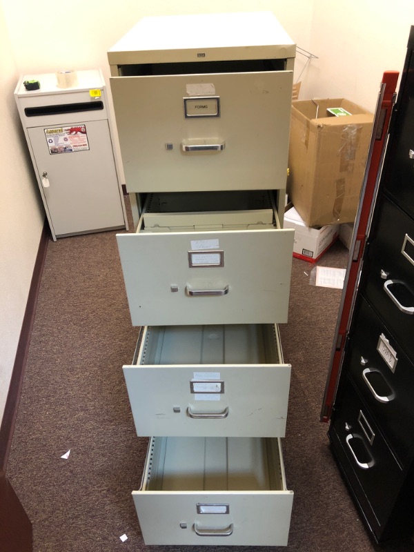 Photo 7 of 4 Drawer Metal Filing Cabinet - 52 inches tall