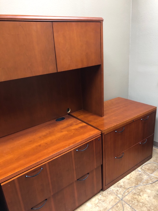 Photo 6 of Wood Office Desk, Cabinets and Drawers.