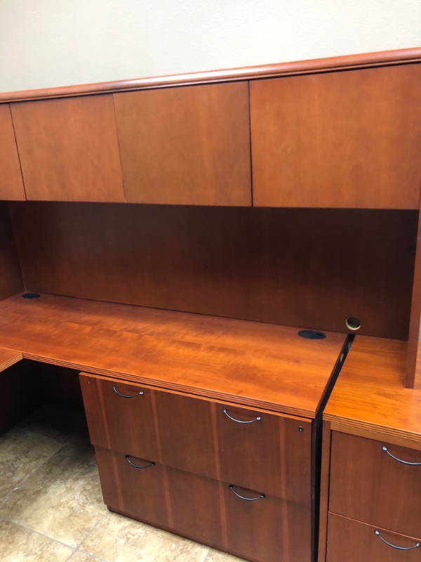 Photo 5 of Wood Office Desk, Cabinets and Drawers.