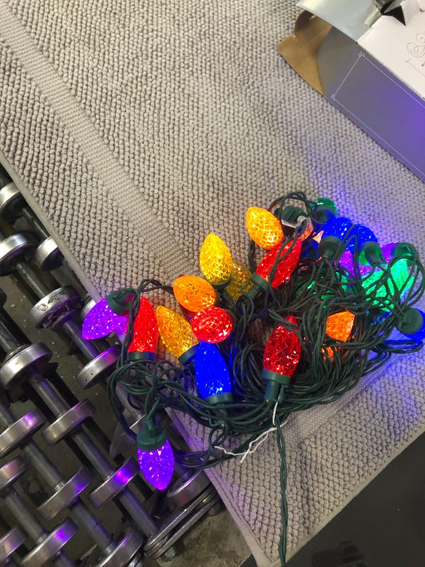 Photo 2 of 25ct LED C9 Faceted Christmas String Lights - Wondershop™
