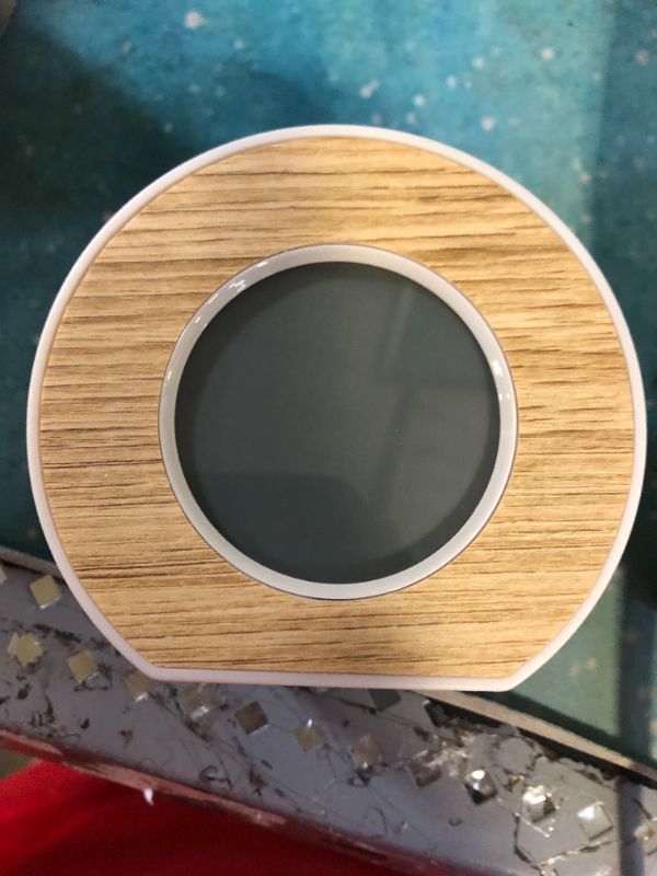 Photo 1 of Wood Toc Round Alarm Table Clock - Capello

