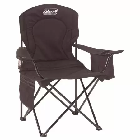 Photo 1 of Coleman® Adult Camping Chair with Built-In 4-Can Cooler, Black