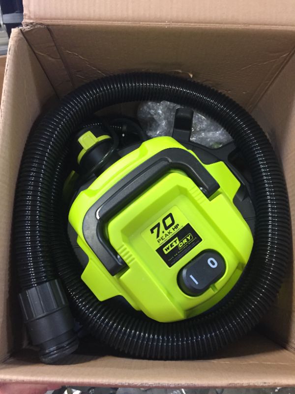 Photo 1 of 5 Gal. 7.0-Peak HP Industrial Motor Wet/Dry Vacuum
