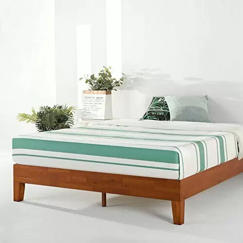 Photo 1 of  Mellow Naturalista Grand - 12 Inch Solid Wood Platform Bed With Wooden Slats