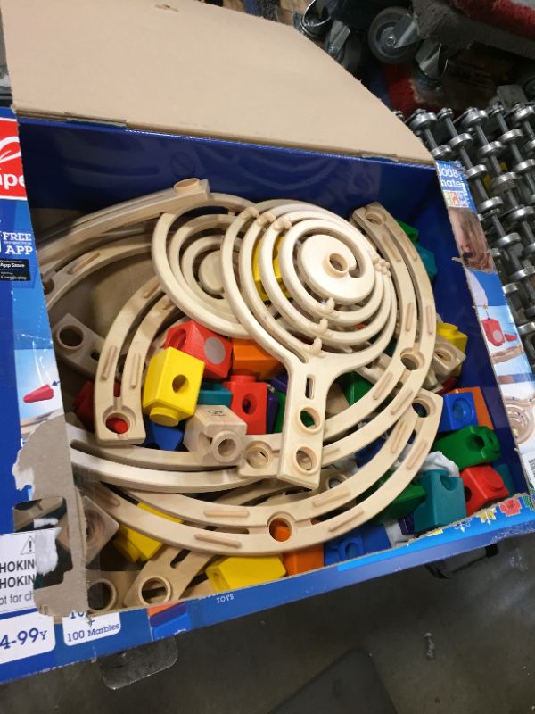 Photo 4 of Award Winning Hape Quadrilla Wooden Marble Run Construction - The Cyclone
