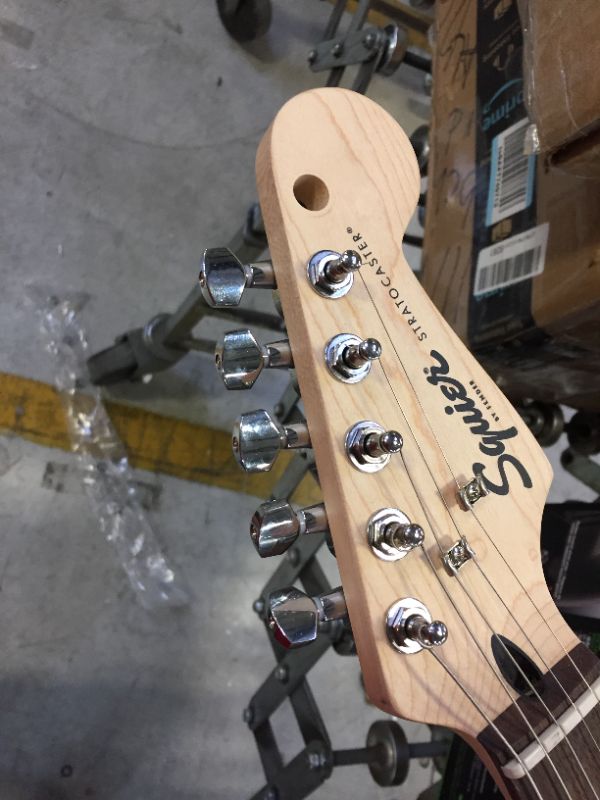 Photo 5 of Squier by Fender Stratocaster Beginner Guitar Pack, Laurel Fingerboard, Brown Sunburst, with Gig Bag, Amp, Strap, Cable, Picks, and Online Lessons

