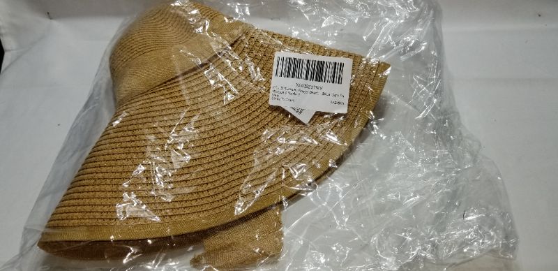 Photo 1 of 
OULII Summer Floppy Beach Straw Hats Bowknot Caps Wide Larege Brim Caps for Women?Khaki?