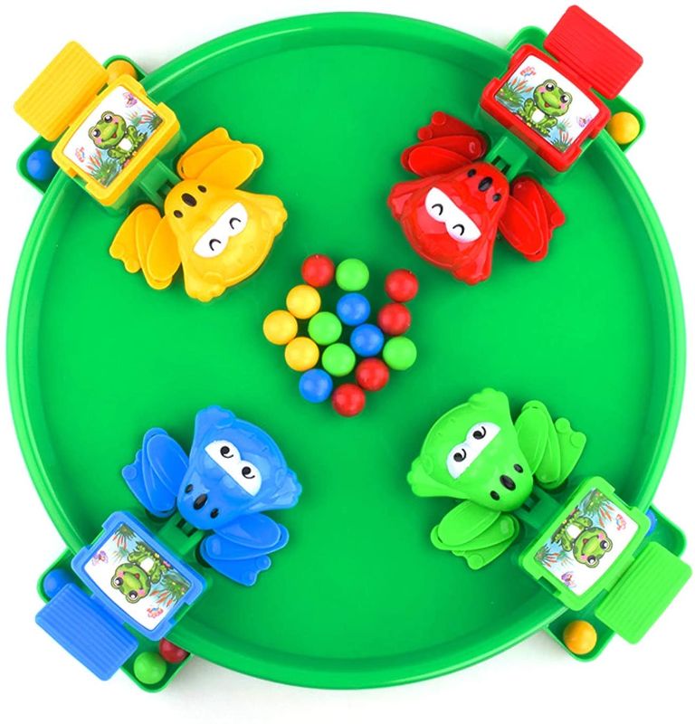 Photo 1 of Hungry Frogs Family Board Game – Intense Game of Quick Reflexes – Classic Board Games Fun, Includes All Pieces Needed to Play – Frog Toy for Kids 3 Years and Older (4 Players)