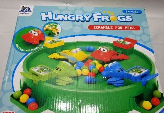 Photo 2 of Hungry Frogs Family Board Game – Intense Game of Quick Reflexes – Classic Board Games Fun, Includes All Pieces Needed to Play – Frog Toy for Kids 3 Years and Older (4 Players)