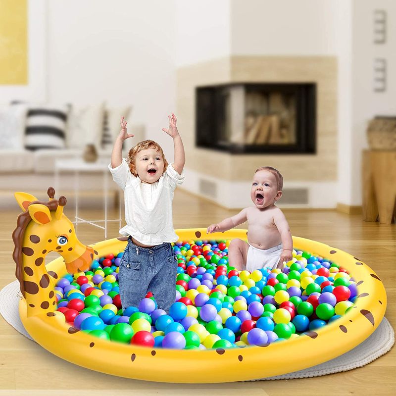 Photo 1 of AOLUXLM Sprinkler Pad - Toddler Inflatable Sprinkler Pool, Water Sprinkler Pad for Kids,Wading Swimming Outdoor Water Toy for Boys & Girls Age 3 4 5 6 Years Old