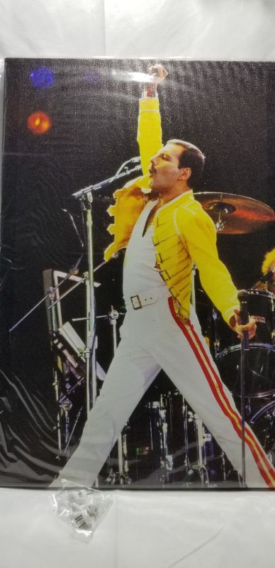 Photo 2 of 
1986 Freddie_Mercury Queen Singer Star Poster (Art Wall Canvas Framed Poster, 11 x 14)