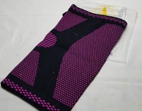 Photo 1 of ABYON KNEE COMPRESSION SLEEVE, PINK, LG