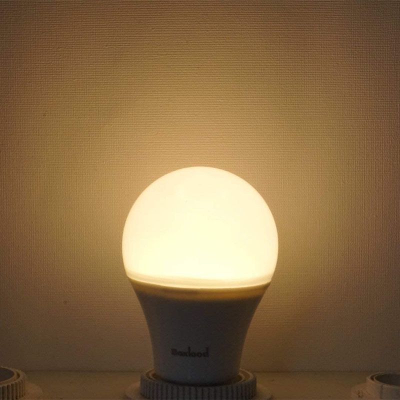 Photo 1 of Boxlood Dusk to Dawn Light Bulbs,Built-in Photocell Light Sensor,Automatic On/Off,E26 Base 9W 60W Equivalent,AC100-240V,3000K Warm White,Indoor/Outdoor Sensor LED Bulb for Yard Entrance Porch 4Pack