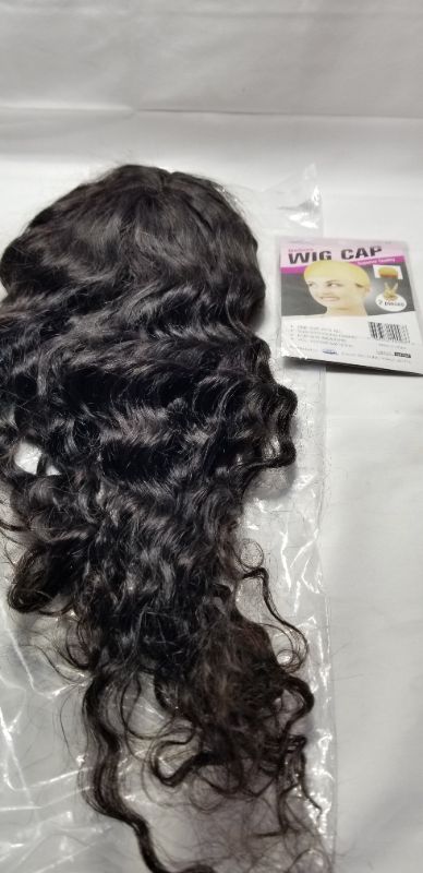 Photo 1 of 100% Human Hair Wig (Black) 24"