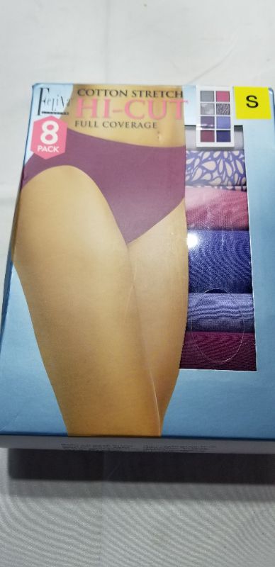 Photo 1 of Felina Lingerie Women's 8 Pack Cotton Stretch Hi-Cut Full Coverage Panty