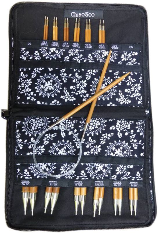 Photo 1 of CHIAOGOO 2500-C Spin Interchangeable Knitting Needle Set, Complete