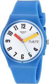 Photo 1 of  Swatch 1907 BAU Quartz Silicone Strap, Blue, 15 Casual Watch