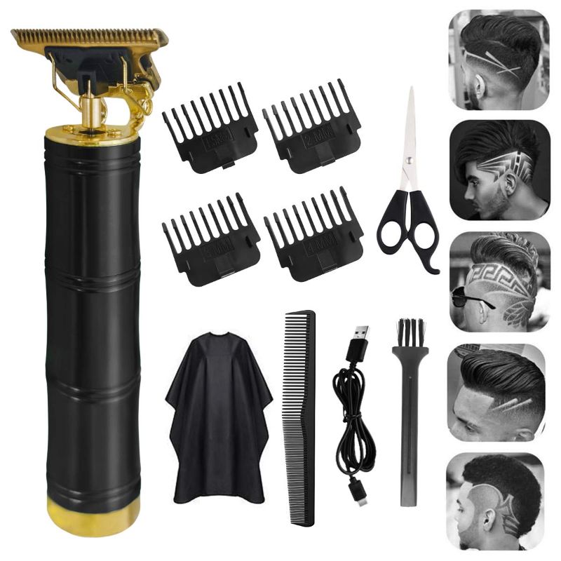 Photo 1 of [Upgrade] Hair Clippers Professional Cordless Outliner Trimmer,USB Type-C rechargeable charging type, T-blade close-range trimmer, bald beard, razor, shape home and barbershop accessories
