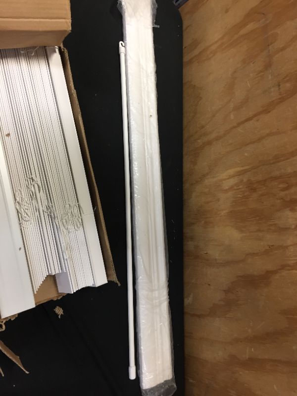 Photo 1 of 2" classic cordless fauxwood blinds - white 35x60inch 