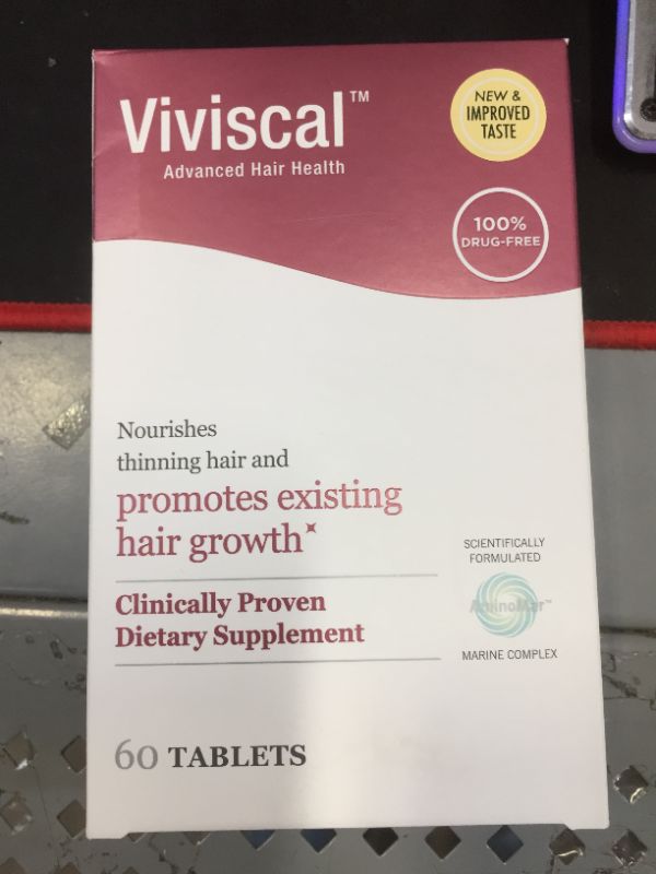 Photo 2 of ?Viviscal Women's Hair Growth Supplements for Thicker, Fuller Hair | Clinically Proven with Proprietary Collagen Complex | 60 Tablets - 1 Month Supply
