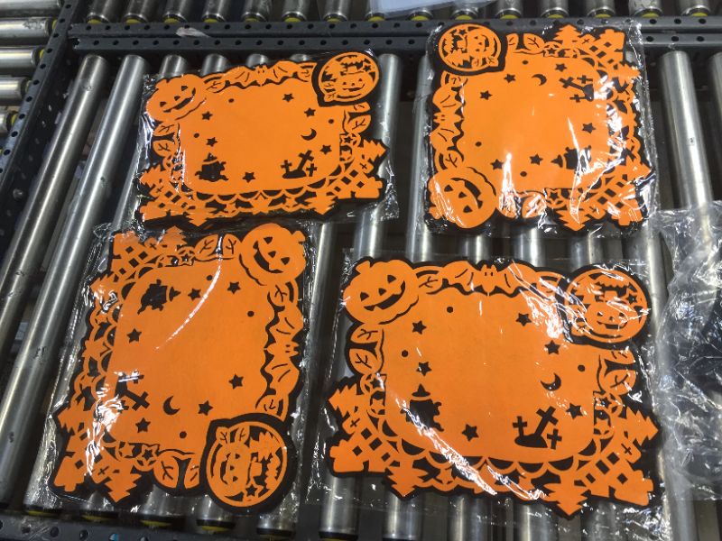 Photo 2 of 4 PACK HOLLOWEEN DECORATIVE PLACE MATS 4 IN EACH PACK