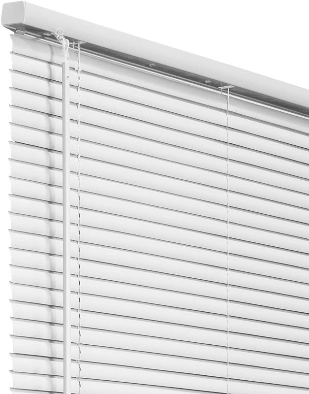 Photo 1 of CHICOLOGY Blinds for Windows , Mini Blinds , Window Blinds , Door Blinds , Blinds & Shades , Camper Blinds , Mini Blinds for Windows , Horizontal Window Blinds , Gloss White, 72" W X 48" H
