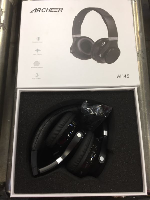 Photo 2 of ARCHEER AH45 Bluetooth Headphones with Speaker, 45 Hours Playtime ,Wireless & Foldable for PC & Cell Phone- 5 PK