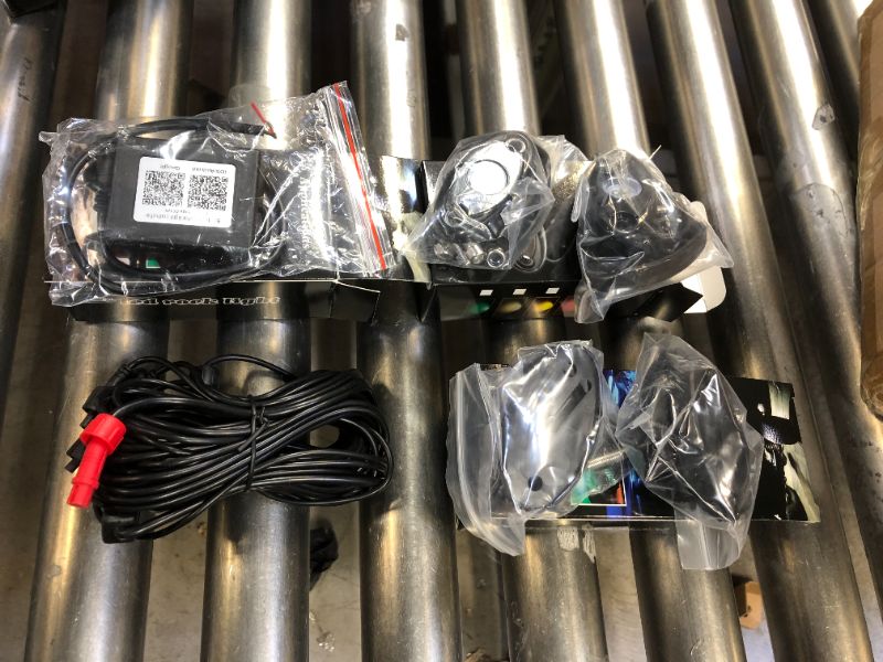 Photo 1 of RGB LED Rock Lights, 4 Pods Underglow Multicolor Neon Light with App Control Timing Music Mode Lighting Kit Waterproof Exterior Wheel Light for Off Road Truck ATV UTV SUV
