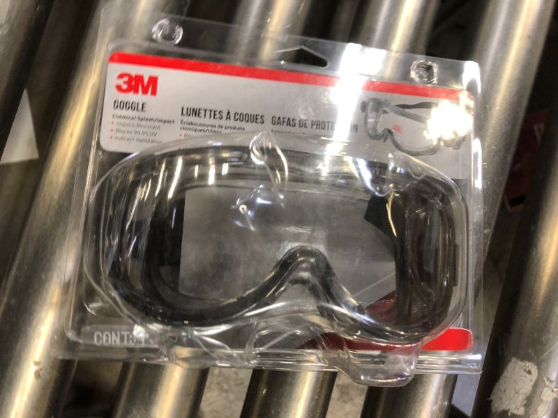 Photo 2 of 3M Chemical Splash/Impact Goggle, 1-Pack (91264-80025)
