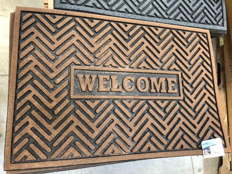 Photo 1 of 2pack Welcome Branson Bars Walnut 24 in x 36 in Door Mat
