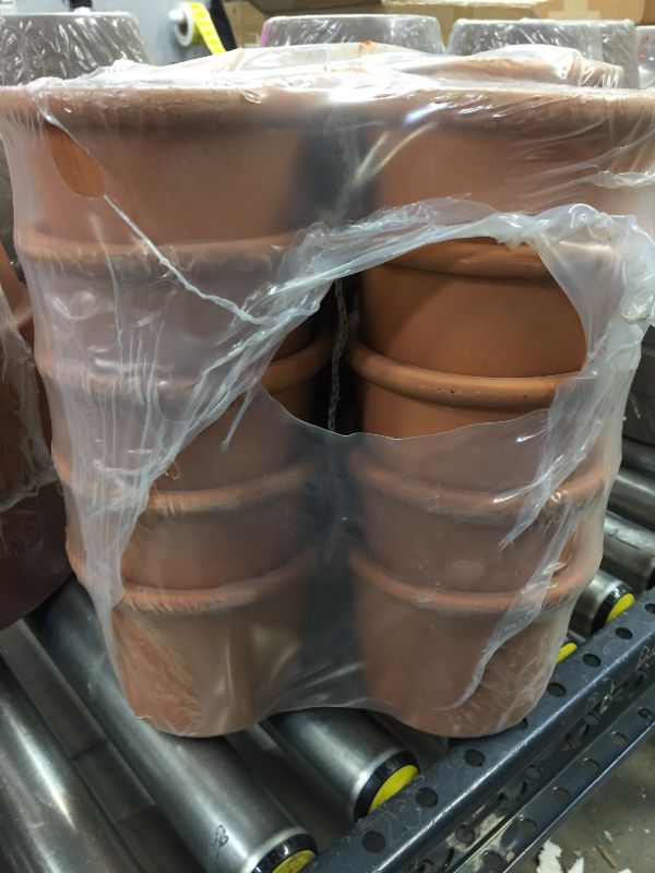 Photo 2 of 20 PACK 5.5 in. Terra Cotta Clay Cylinder Pot  - CRACKED AND DAMGED POTS. 